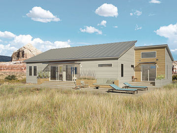Modern Prefab House, Folding Steel Frame Container Villa Various Decoration 424888
