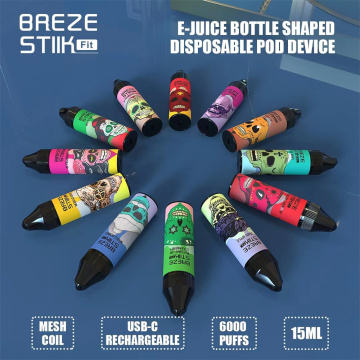 Breze Stiik Fit Haveable Vape Ejuice 6000 Puff