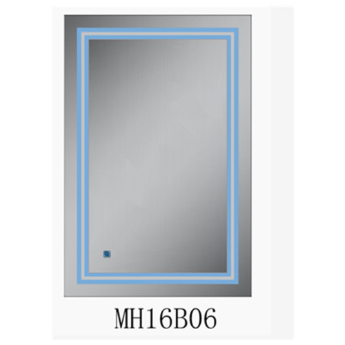 Specchio da bagno a LED rettangolare MH16