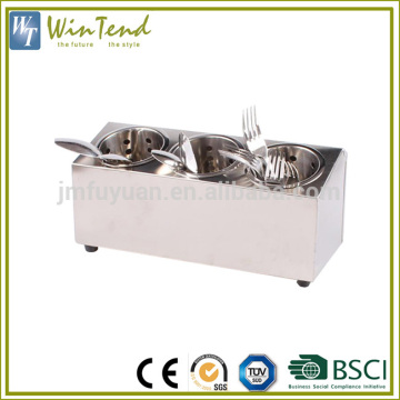 Flatware dispenser spoon and fork organizer table stainless steel cutlery holder