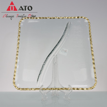 ATO Design Gold Rim Tableware Square Form