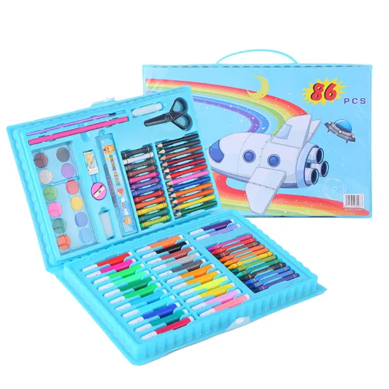 Best Gift Art School Stationery Drawing Set for Kids - 86 Pcs