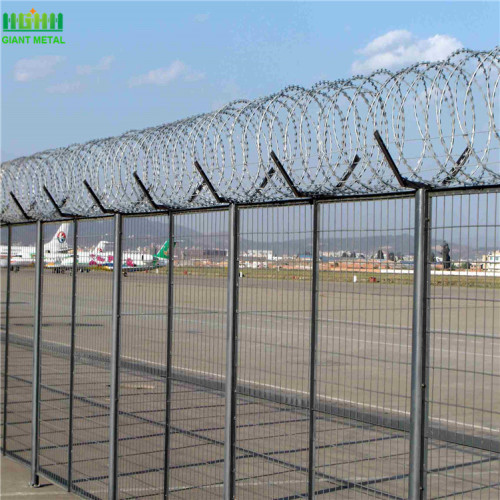 Top Razor Wire Flughafen Begrenzungszaun