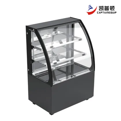 Curved Glass Dessert Display Cooler