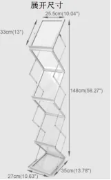 Promotional Display Stands Zig-zag Bruchure Holder