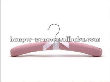Canvas padded clothes hanger