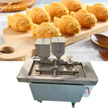 Commercial Red Bean Cake and Taiyaki Making Machine: Walnut, Fish, Bear, and Manjoo Shaping Equipment
