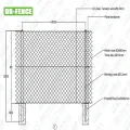 Inward Cranked Chain Link Mesh Fence