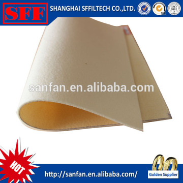 Acrylic air conditioning filter media for dust collection bag