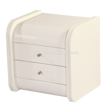 Hot sale faux leather nightstand/high quality PU night table
