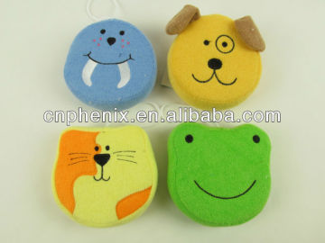 Kids animal shape bath sponge