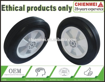 Plastic rubber wheel/Ruled Rubber Lawnmower Lawn Push Mower Wheel 3.5+ inch diameter