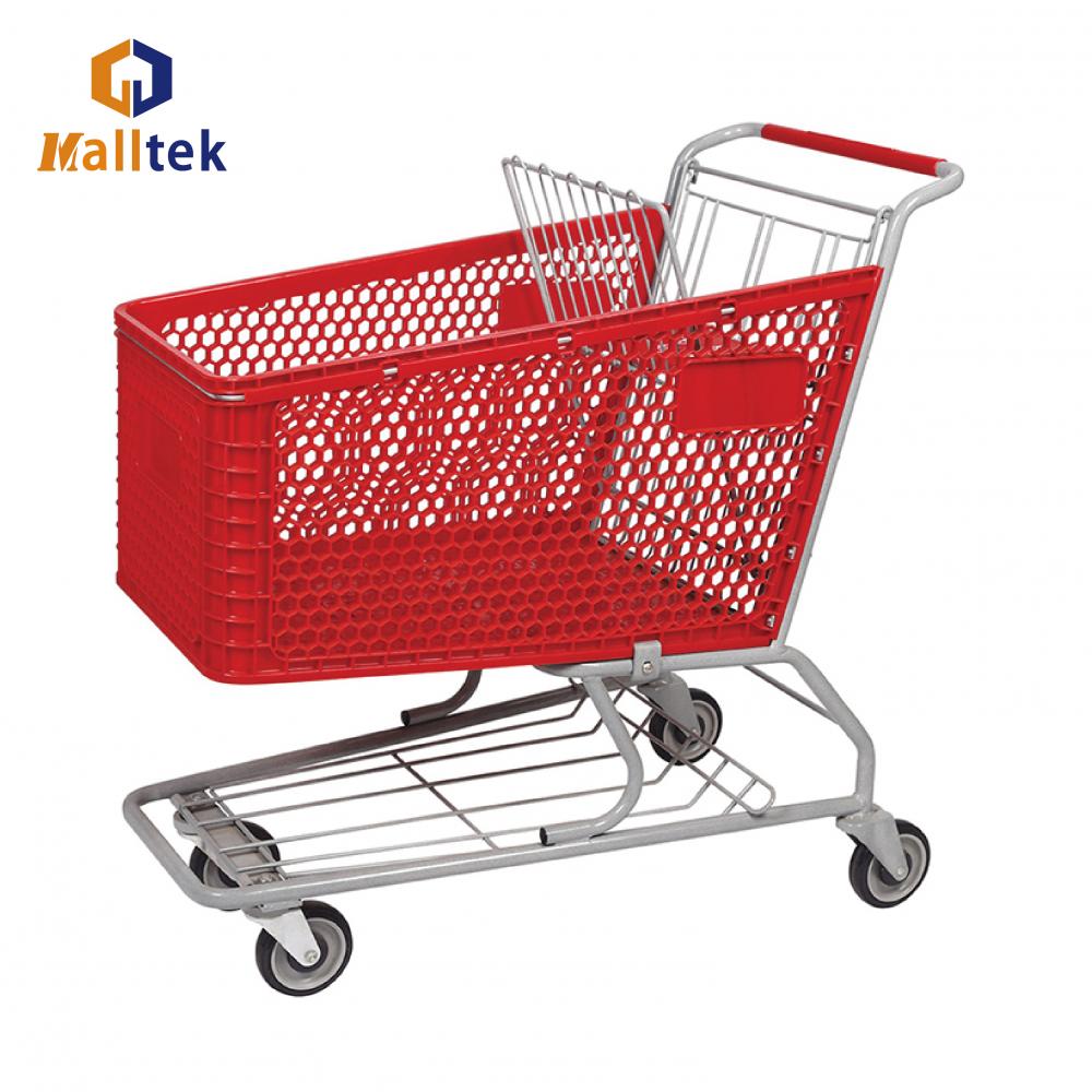 Supermarket Pure Plastic Shopping Cart