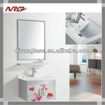 Wood bathroom cabinet