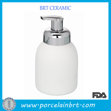White Foam Ceramic Shapoo Bottle for Sale