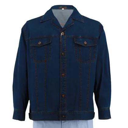 Man's Fashion Long Summer Denim Jacket