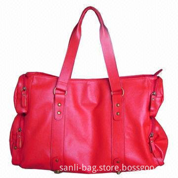 Leather Tote Bag, Made of Crocodile PU Leather Material, Available in Various Colors