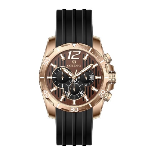 Chronograph Wrist Watch avec sangle de montre en silicone