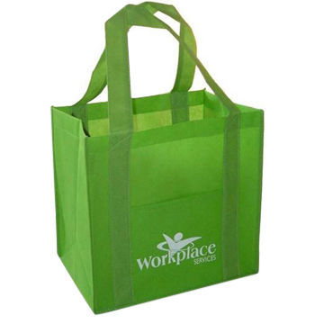 Promotional 100gsm Nonwoven Shopping Tote Bag with Custom Logo