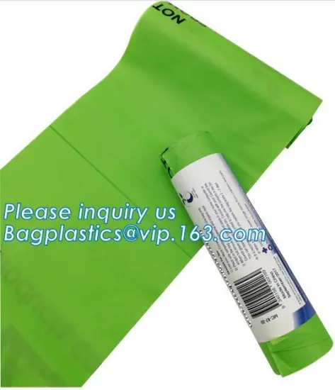 Cornstarch Plastic Garbage Bags Disposable PE Trash Bags, Biodegradable Bin Liners, composable trash bag