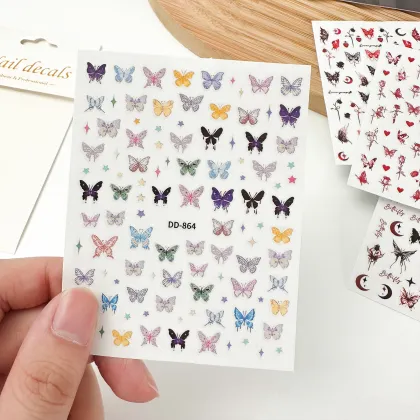 Non-Toxic Gel Nail Polish Stickers & Decals for Nail Art