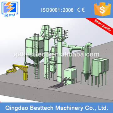 High productivity resin sand processing production line