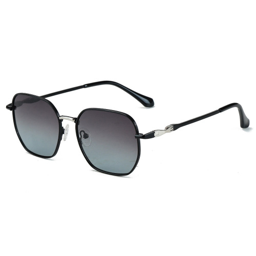 Unisex Acetate Temples Geometric Metal Sunglasses