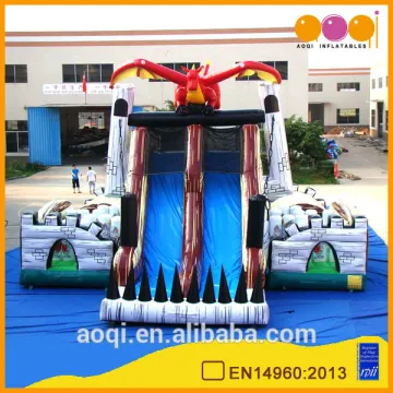 AOQI giant commercial dragon funcity /cheap inflatable fun city