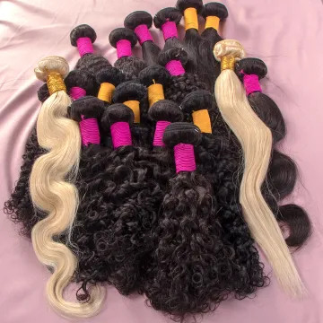 Brazilian Raw Mink Hair Extension Packaging, 100 Remy Unprocessed Hair Vendors, Virgin Cuticle Aligned Human Hair Weave Bundles