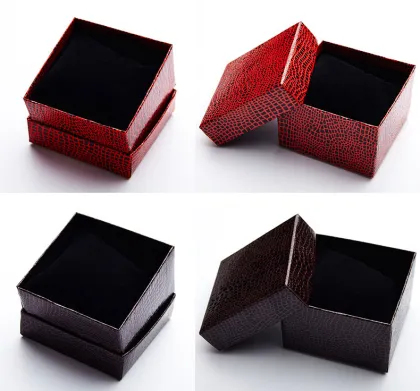 Wholesale Cotton Pad Textured Paper Watch Box