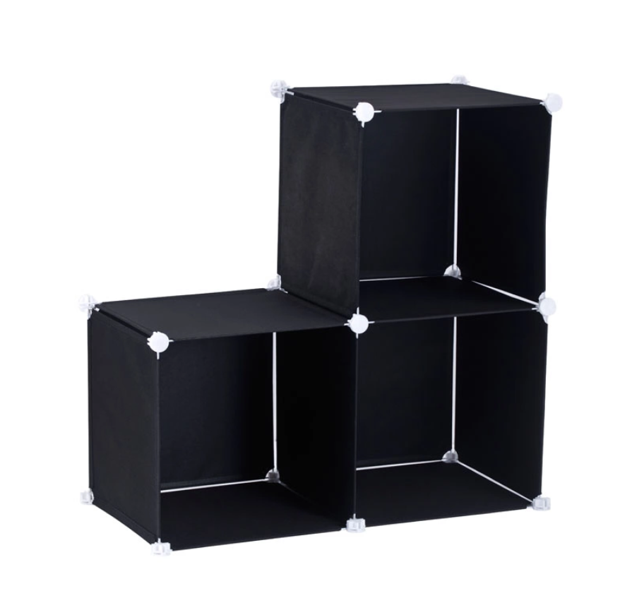 Black square storage basket