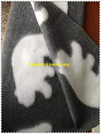 white color polar bear design on grey melange and pink color base cloth fabric