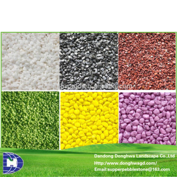 Natural color white and black gravel & sand, Dyed colored sand, Wholesale colored sand 3-5mm