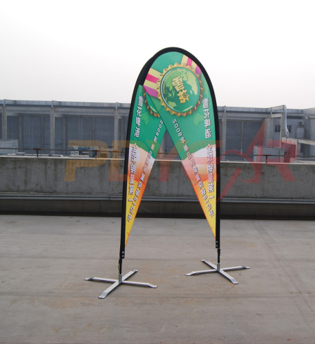 100% polyester teardrop flags, best quality Flying banner by