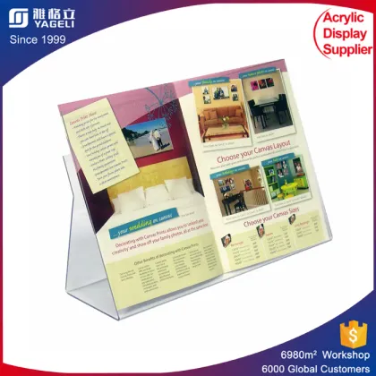 transparent clear acrylic bookshelf for home storage