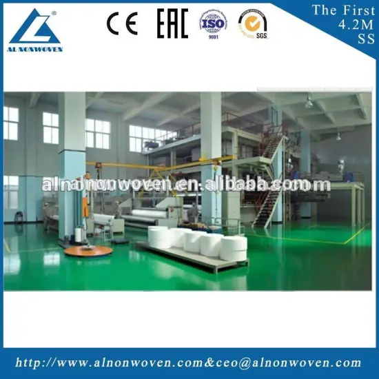 Professional PP Spunbond Nonwoven Machine AL-2400 SMS Made in China