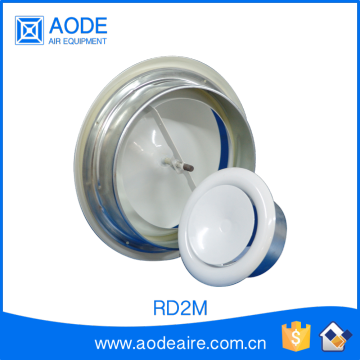 Metal exhaust modular round air vent diffuser for air conditioner grille, RD2M return diffuser hvac ducting