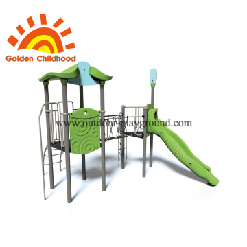 Slide Green Outdoor Playground Equipment Untuk Anak