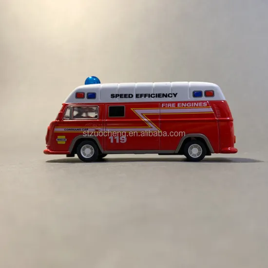 IN STOCK 1:40 Scale Metal Ambulance, Police, Fire, and Truck Diecast Vehicle Models - Pull Back Toy Cars
