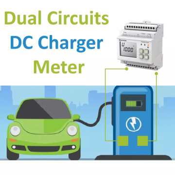 Medidor de energía eléctrica montada en riel DC para EV Charger