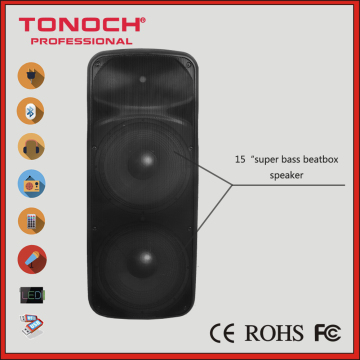 0 risk! 10 Years Manufacture Experience Factory Supply Tonoch Dual 15" THR215UB Active Speaker Sound Box