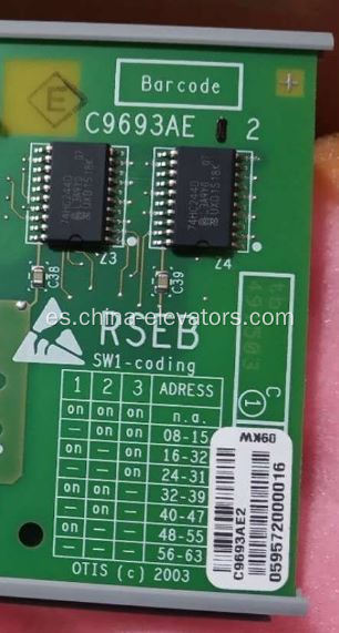 C9693AE2 RSEB Board para ascensores Otis