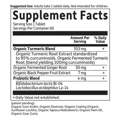 Organics Strength Turmeric Inflammatory Response Tablets