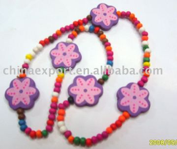 wooden necklace NJ-W008