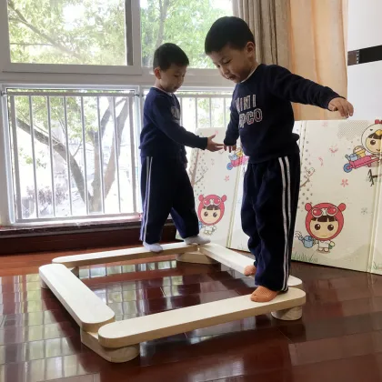Wooden Balance Beam: Kids Toy for Climbing and Balance Training