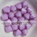 Wholesale Acrylic Solid Jewelry Bicone Beads/ Loose Plastic Beads For DIY Necklace/Bracelets/Earrings