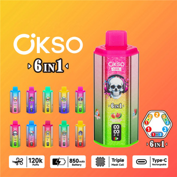 OKSO 120K 120000 Puff Disposable Vapes Big Puffs