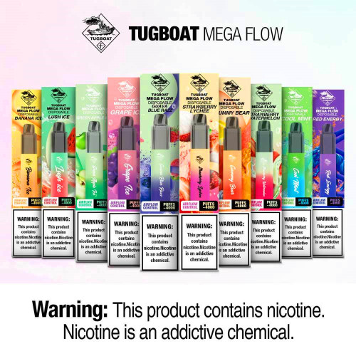 Nouveau Arrivée Tugboat Mega Flow 4000 Puffs