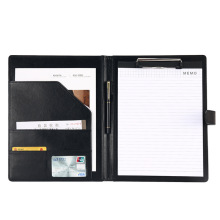 Business Custom File Organisateur PU Leather Portfolio Folder