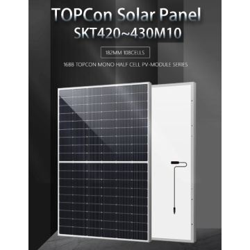 430W Topcon -Solarmodul für Solar -Carport